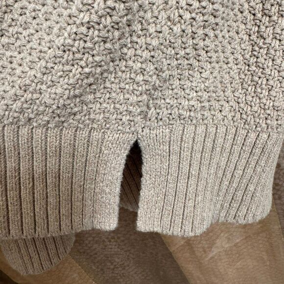 Old Navy Beige Taupe Natural Loose Textured Tunic Knit Sweater XS - Picture 4 of 11